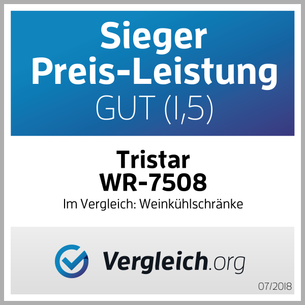 Tristar WR-7508 Weinkühlschrank getestet @ vergleich.org 